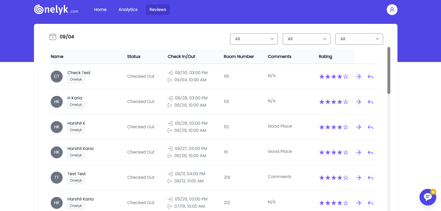 Get notified of new reviews and guest feedback